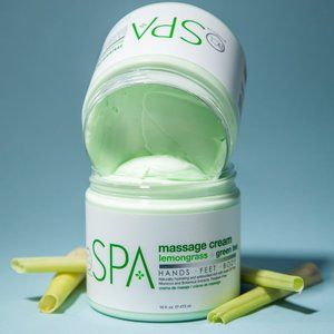 BCL SPA 16 oz. Massage Cream Lemongrass + Green Tea